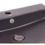 Раковина Qtap Nando 600х420х130 Matt black з донним клапаном QT1211K4041MB — Photo 10