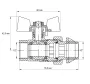 Кран з американкою 1/2" "антіпротечка" (Koer KR.227-Gi) (KR0189) — Photo 4