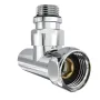 Кран кутовий Laris Звичайний 1/2" - 3/4" + ексцентрики 2шт. (LX-4701) — Photo 7