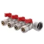 Колектор з кульовими кранами і фитингом Koer KR.1126-4 1"x4 ways (KR2840) — Photo 3