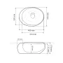 Умивальник (раковина) VBI VALIANO MARBLE BLACK MATT накладний — Photo 7