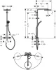 PULSIFY S PURO Showerpipe душова система 260 з термостатом, колір чорний матовий — Photo 17