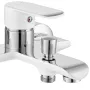 Змішувач для ванни та душу REA BLOOM WHITE CHROME настінний з виливом * — Photo 11