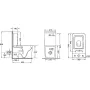 Бачок до унітазу-компакту Mixxus Quadro-0403-R Tank 640х360х835 зі зливною арматурою (MI8314) — Photo 7