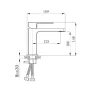 Змішувач для раковини Qtap Gemini QTGEM270CRW45675 Chrome/White — Photo 3