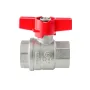 Кран кульовий ГГМ Koer Extreme KE.217-25 - 1" FF ручка "метелик" червона (KR5758) — Photo 6