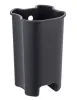 Відро для сміття з плавним закриттям овальне ZERIX PRIME-TC0105 BLACK 5 л (колір чорний) (ZX5902) — Photo 21