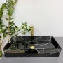 Умивальник (раковина) VBI TRIEST BLACK MARMO GLOSSY накладний — Photo 8