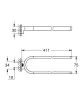 Подвійний тримач для рушників Grohe Selection (41059000) — Photo 6