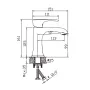 Змішувач для умивальника Haiba Monaco 001 Nut (HB9651) — Photo 13