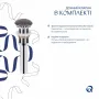 Раковина накладна Qtap Robin 500х380х140 мм, Stone grey, прямокутна, з донним клапаном QT04116302SG — Photo 9