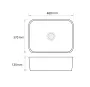 Раковина накладна Mixxus Premium QUADRO-0103 480х370х130mm (MP6514) — Photo 8