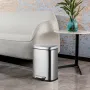 Відро для сміття з плавним закриттям прямокутне Mixxus Premium Style-TC0305 SS Color 5л колір нержавійка (MI7060) — Photo 21