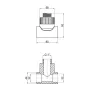 Трійник PPR Thermo Alliance 32х1"х32 ЗР — Photo 4