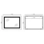 Дзеркало Mixxus WARM MR02-120x80 з Led Touch, Anti-fog, димером, регулятором яскравості, годинником (MI6001) — Photo 22