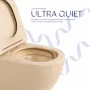 Унітаз підвісний Qtap Robin Ultra Quiet 520×365×340 мм, Beige, з сидінням Slim Duroplast / Soft-close / Quick Release QTROB26SB48997 — Photo 13
