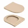 Унітаз підвісний Qtap Robin Ultra Quiet 520×365×340 мм, Beige, з сидінням Slim Duroplast / Soft-close / Quick Release QTROB26SB48997 — Photo 16