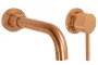Змішувач для раковини (умивальника) REA LUNGO LONG BRUSHED COPPER + BOX прихованого монтажу — Photo 4
