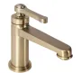 Змішувач для раковини (умивальника) REA MONACO BRUSHED GOLD низький — Photo 5