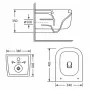 Унітаз підвісний Qtap Gemini Ultra Quiet 485×340×350 мм, White, з сидінням Slim Duroplast / Soft-close / Quick Release QTTAU26W49119 — Photo 7