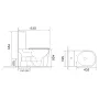 Унітаз-компакт Mixxus WAVE-0405-R 630х350х795mm, система змиву RIMLESS (MI6694) — Photo 17