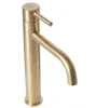 Змішувач для раковини (умивальника) REA LUNGO BRUSHED GOLD золотий матовий високий — Photo 8