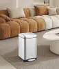 Відро для сміття з плавним закриттям квадратне Mixxus Style-TC0106 SS Color 6л колір наржавійка (MI7092) — Photo 11