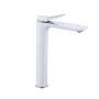 Змішувач для раковини Qtap Presto високий QTPRE269CRW45577 Chrome/White — Photo 2
