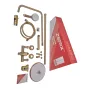 Душова колона зі змішувачем ZERIX REX-009-J BRUSHED GOLD з нерж. сталі (Колір матове золото) (ZX6125) — Photo 9