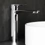 Високий змішувач для умивальника, хром Damixa 470250000 Apollo — Photo 4