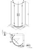 K90RC-2 Душова кабіна KVADRO напівкругла 900x900x1950 мм скло прозоре — Photo 7