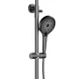 Душова система універсальна Qtap Slavonice на три споживача (з виливом) QTSLA111GMB45910 Gunmetal Black PVD — Photo 9
