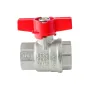 Кран кульовий ГГМ Koer Extreme KE.217-25 - 1" FF ручка "метелик" червона (KR5758) — Photo 5