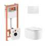 Готове рішення Qtap для ванної кімнати: підвісний унітаз Taurus Ultra Quiet 515×360×350 + комплект інсталяції Nest 4 в 1 (кругла клавіша White) — Photo 7