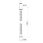 Шланг для душу Lidz (CRM) 50 04 200 00 2,0 м — Photo 3