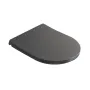 Сидіння-кришка для унітазу Mixxus Premium SEAT COVER ELLIPSE-TOPPER-2002 GRAY 425х360х25mm дюропласт (MP6684) — Photo 2