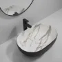 Раковина накладна MIXXUS PREMIUM ELLIPSE-0105 MARBLE-BLACK 600х400х150mm (MP6565) — Photo 12