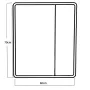 Дзеркальна шафка Mixxus Premium Olivary CM01-60x70x13 з LED Touch, димером, регулятором яскравості (MI8294) — Photo 28