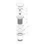 Донний клапан для раковини Koer PW-08-03 1 1/4''  без переливу автоматичнийСLICK-СLACK (Колір білий) (KR5787) — Photo 11