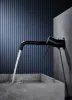 IMEX MONZA MATT BLACK Змішувач для умивальника зі стіни, чорний матовий — Photo 5