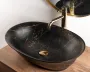 Умивальник (раковина) REA ROMA BLACK MARBLE MATТ накладний * — Photo 8