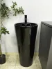 Умивальник (раковина) VBI BOLONIA BLACK GLOSSY підлоговий — Photo 8