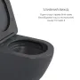 Комплект Qtap Robin Anthracite 3 в 1: підвісний унітаз Ultra Quiet + біде підвісне + раковина накладна QTROBAN49157 — Photo 13