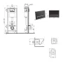 Готове рішення Qtap для ванної кімнати: підвісний унітаз Swan Ultra Quiet 520x360x320 + комплект інсталяції Nest 4 в 1 (лінійна клавіша Black mat) — Photo 10