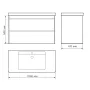 тумба + умивальник VILLEROY&amp;BOCH VERITY DESIGN, 100см, білий матовий — Photo 5