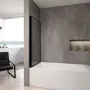 Шторка для ванни REA LAGOS 70 BLACK — Photo 8