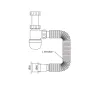 Сифон для умивальника Mixxus SU-05-A 1 1/2"x40 без випуску 40*40/50 (MI8182) — Photo 3