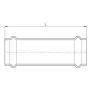 Муфта насувна Koer KQ.C22 Press-Inox AISI 304 22x22 (KR6316) — Photo 3
