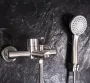 Змішувач для ванни і душу REA ONTARIO NIKIEL BRUSHED з виливом — Photo 11