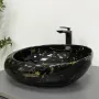 Умивальник (раковина) VBI RICCIA BLACK MARMO GLOSSY накладний — Photo 6